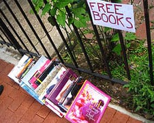 Free books by a fence